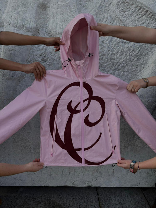 CC Pink Waterproof Windbreaker