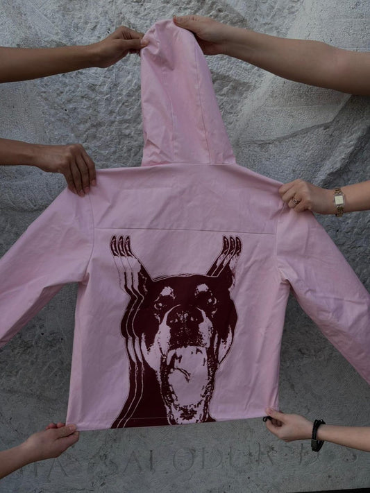 CC Pink Waterproof Windbreaker