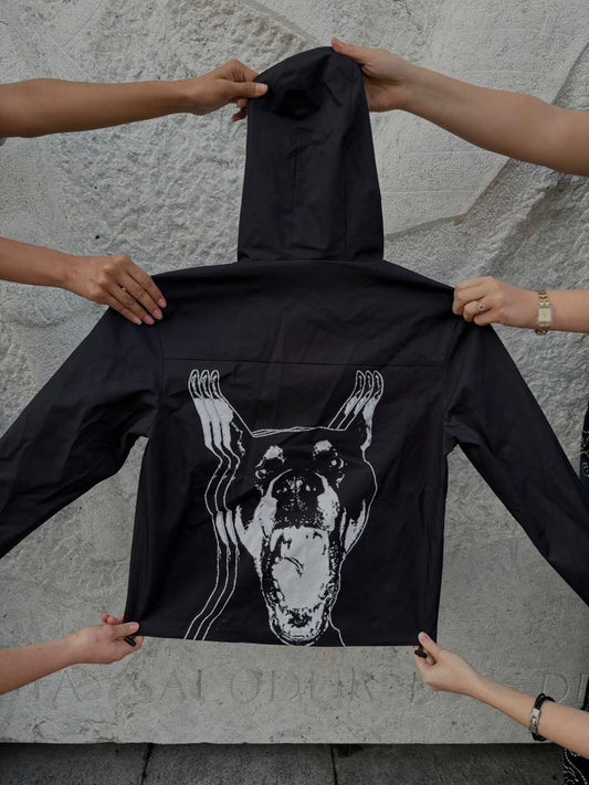 CC Black Waterproof Windbreaker